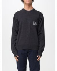 Dolce & Gabbana - Dolce &Amp Gabbana Dg Virgin Wool Crew Neck Sweater - Lyst