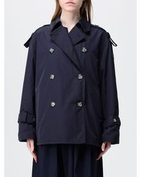 Peuterey - Double-Breasted Polyester Trench Coat - Lyst