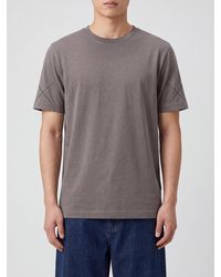 Thom Krom - Longline Cotton Crewneck T-Shirt With Contrast Logo - Lyst