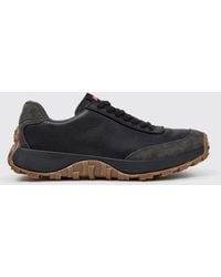 Camper - Drift Trail Grained Leather Sneakers With Vibram Sole - Lyst