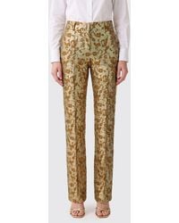 Des Phemmes - Abstract Jacquard Straight-Leg Trousers - Lyst