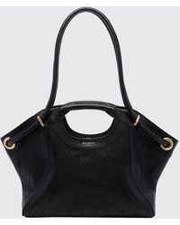 Balmain - Quilted Sheep Leather Tote Bag With Inner Pouch - Lyst