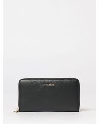 Coccinelle - Metallic Soft Grained Leather Wallet - Lyst