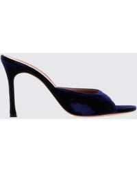 AMINA MUADDI - Alexa Satin Mules With Stiletto Heel - Lyst