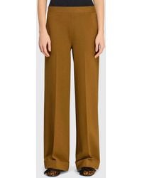 Semicouture - Cropped Slim Fit Trousers - Lyst