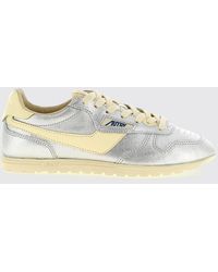 Autry - Windspin Laminated Leather Sneakers - Lyst