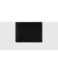 Bottega Veneta - Flat Woven Nappa Calfskin Card Holder With 7 Slots - Lyst