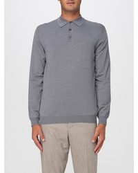 Zanone - Virgin Wool Knit Polo Shirt - Lyst