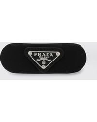 Prada - Re-Nylon Hair Clip With Triangle Logo - Lyst