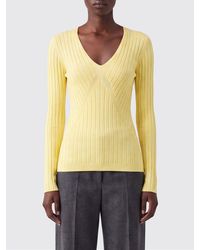Jil Sander - Slim Fit Ribbed V-Neck Jumper - Lyst