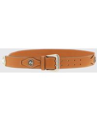 Ermanno Scervino - Leather Belt With Antiqued Coins - Lyst