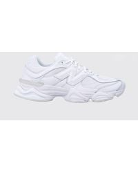 New Balance - 9060 Leather And Mesh Sneakers - Lyst