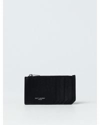 Saint Laurent - Monedero Classic Fragments con cremallera - Lyst