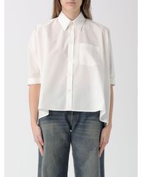 MM6 by Maison Margiela - Oversized Cotton Shirt - Lyst