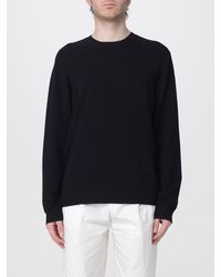 ARMANI EXCHANGE - Jacquard Viscose Crew Neck Jumper - Lyst