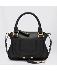 Chloé - Chlo&Eacute Marcie Calfskin Leather Handbag - Lyst