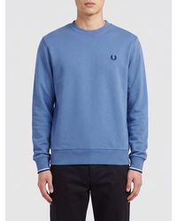 Fred Perry - Cotton Sweatshirt - Lyst