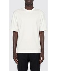 ZEGNA - Cotton And Silk T-Shirt - Lyst