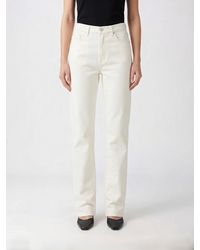 Loulou de Saison - Cotton Denim Slim Fit Jeans - Lyst