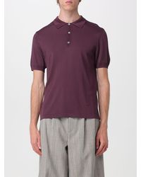 Emporio Armani - Knitted Polo Shirt - Lyst