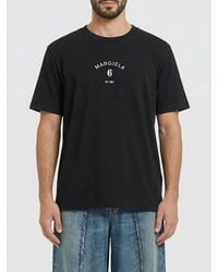 MM6 by Maison Margiela - Cotton Crew-Neck T-Shirt With Logo - Lyst