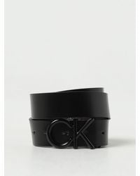 Calvin Klein - Cintura reversibile in pelle sinteitca - Lyst