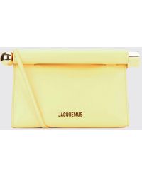 Jacquemus - Rond Carré Leather Mini Handbag With Removable Shoulder Strap - Lyst