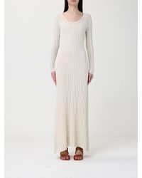 Fabiana Filippi - Long Cotton Knit Dress - Lyst