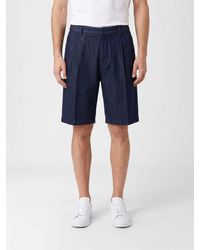 Emporio Armani - Cotton Blend Shorts - Lyst