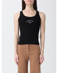 Elisabetta Franchi - Wool Top With Logo - Lyst