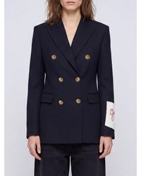 Golden Goose - Double-Breasted Virgin Wool Blazer - Lyst