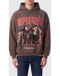 Represent - Printed Cotton Hoodie - Lyst