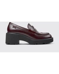 Camper - Milah Brushed Leather Loafers - Lyst