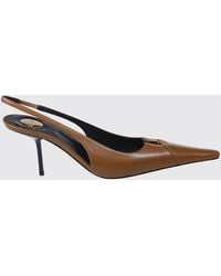 Saint Laurent - Babylone Breteuil Nappa Slingback Pumps With Ysl Logo Heel - Lyst