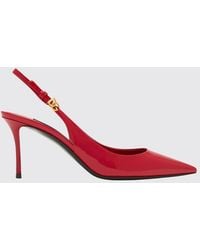 Dolce & Gabbana - Dolce &Amp Gabbana Patent Leather Slingback Pumps With Dg Logo - Lyst