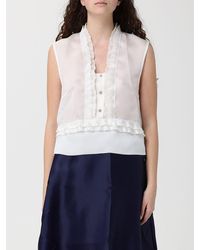 Alberta Ferretti - Silk Organza Shirt - Lyst