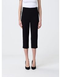 Elisabetta Franchi - Crêpe Cropped Fit Trousers - Lyst