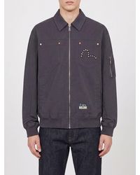 Evisu - Graphic Print Bomber Jacket - Lyst