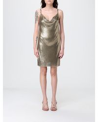 Versace - Metallic Mesh Mini Dress - Lyst
