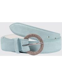 Orciani - Suede Calfskin Belt - Lyst