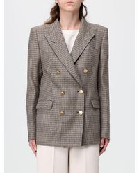 Tagliatore - Double-Breasted Houndstooth Silk And Cotton Blazer - Lyst