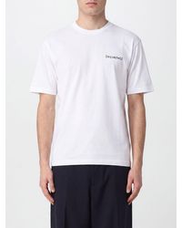 DSquared² - Cotton T-Shirt With Graphic Print And Contrasting Logo - Lyst