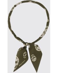 McQueen - Skull Print Pure Silk Bandeau - Lyst