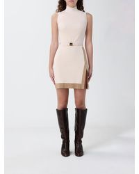 Elisabetta Franchi - Viscose Mini Dress - Lyst