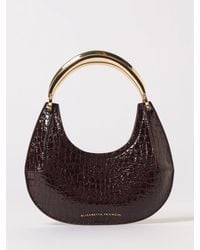 Elisabetta Franchi - Borsa Hobo Piccola Con Manico Gioiello - Lyst
