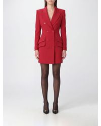 Elisabetta Franchi - Crêpe Mini Blazer Dress With Peak Lapels - Lyst