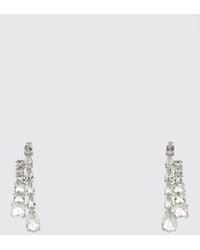 Swarovski - Matrix Drop Earrings With Clear Crystals And A Push-Back Closure - Lyst