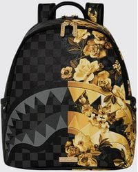 Sprayground - Floral Remix Savage Backpack With Floral And Check Print - Lyst