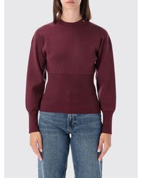 Anine Bing - Viscose Blend Crewneck Jumper With Long Sleeves And Ribbed Trims - Lyst