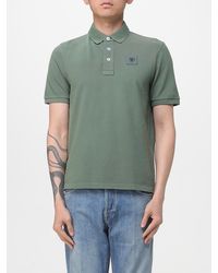 Blauer - Cotton Logo Polo Shirt - Lyst
